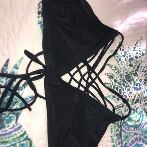 Xhileration Black Bikini Top